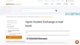 
                            12. Opret Hosted Exchange e-mail konti – DanDomain Support