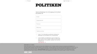 
                            8. Opret Medielogin - Politiken