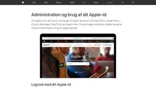 
                            11. Oprettelse, administration og brug af et Apple-id - Apple-support