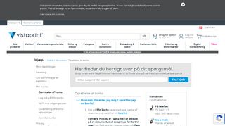 
                            6. Oprettelse af konto - Vistaprint