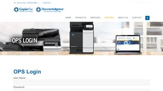 
                            2. OPS Login | Copier Fax Business Technologies