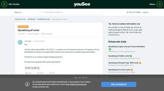 
                            13. Opsætning af router - YouSee Forum