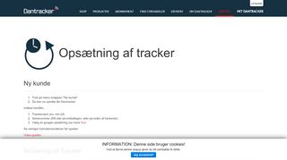 
                            9. Opsætning af Tracker - Dantracker