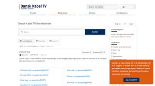 
                            10. Opsætning - Knowledgebase / E-mail - Dansk Kabel TV Kundecenter