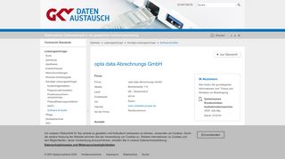 
                            13. opta data Abrechnungs GmbH - GKV-Datenaustausch