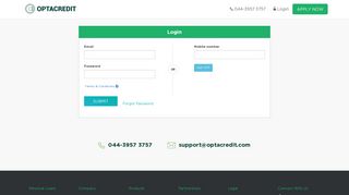 
                            1. Optacredit - Login