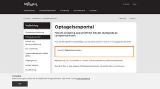 
                            11. Optagelsesportal - Metropol