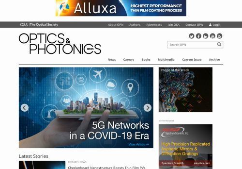 
                            11. Optics & Photonics News: Home