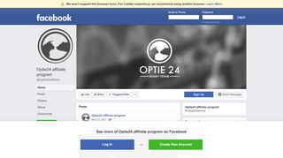 
                            10. Optie24 affiliate program - Home | Facebook