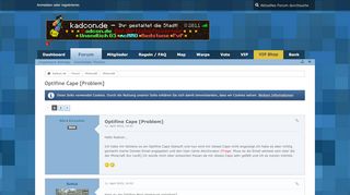 
                            2. Optifine Cape [Problem] - Minecraft - Kadcon.de