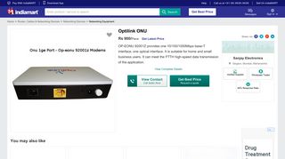 
                            9. Optilink ONU at Rs 900 /piece | Networking Equipment | ID ...