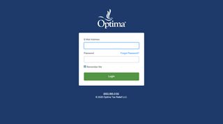 
                            9. Optima Tax Relief - Client Portal - Login