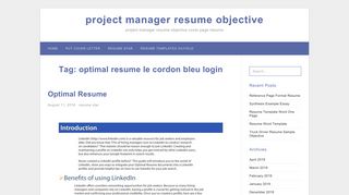 
                            11. Optimal Resume Le Cordon Bleu Login. Optimal Resume Uga Builder ...