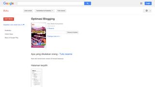 
                            13. Optimasi Blogging - Hasil Google Books