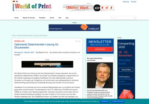 
                            13. Optimierte Datentransfer-Lösung für Druckereien - World of Print