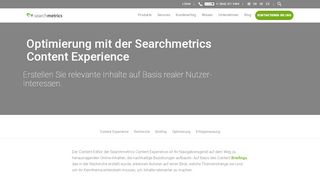 
                            2. Optimierung mit der Searchmetrics Content Experience