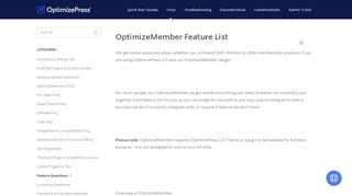 
                            6. OptimizeMember Feature List - OptimizePress Knowledge Base