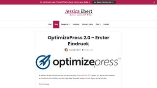 
                            9. OptimizePress 2.0 Erster Eindruck - Jessica-ebert.de