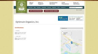 
                            10. Optimum Organics, Inc. | CCOF - Organic certification, education and ...