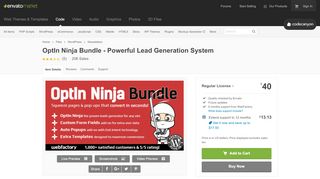 
                            8. OptIn Ninja Bundle - Powerful Lead Generation System - CodeCanyon