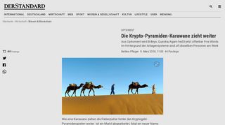 
                            13. Optioment: Die Krypto-Pyramiden-Karawane zieht weiter ...