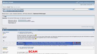 
                            6. Optioment Erfahrungen - Bitcointalk
