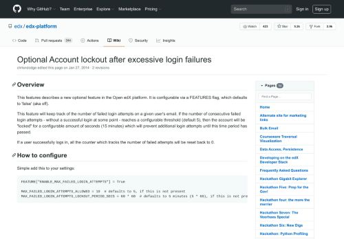 
                            4. Optional Account lockout after excessive login failures · edx ... - GitHub
