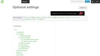 
                            4. Optional settings - LimeSurvey Manual