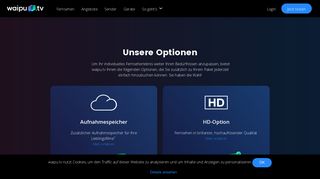 
                            4. Optionen - Perfektes Fernsehen mit der waipu.tv-App