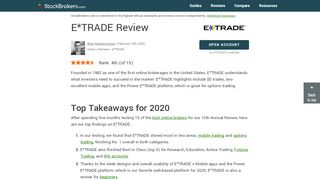 
                            8. OptionsHouse Launches Redesigned Platform and E*TRADE Preps ...