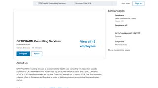 
                            8. OPTIPHARM Consulting Services | LinkedIn