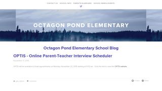 
                            12. OPTIS - Online Parent-Teacher Interview Scheduler — Octagon ...