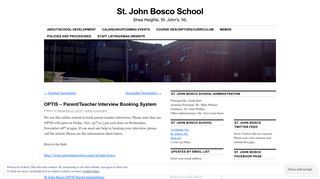 
                            10. OPTIS – Parent/Teacher Interview Booking System | St. John Bosco ...