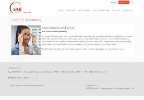 
                            10. Optometry - SAB Medical Aid
