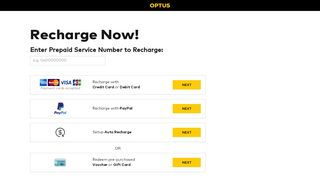 
                            11. Optus Prepaid Recharge