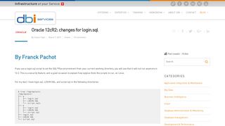 
                            9. Oracle 12cR2: changes for login.sql - Blog dbi services