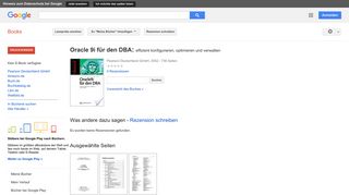 
                            10. Oracle 9i für den DBA: effizient konfigurieren, optimieren und verwalten