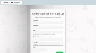 
                            13. Oracle Aconex Certified - Self Sign Up