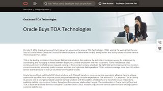 
                            9. Oracle and TOA Technologies