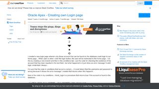 
                            4. Oracle Apex - Creating own Login page - Stack Overflow