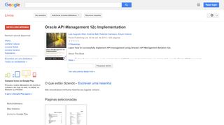 
                            8. Oracle API Management 12c Implementation