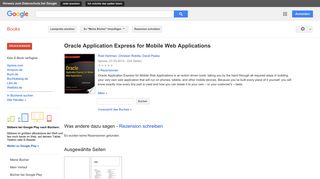 
                            9. Oracle Application Express for Mobile Web Applications