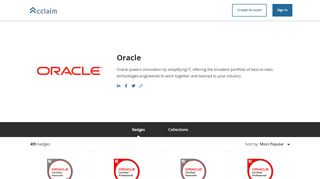 
                            9. Oracle - Badges - Acclaim