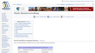 
                            9. Oracle: Benutzerverwaltung – Wikibooks, Sammlung freier Lehr-, Sach ...