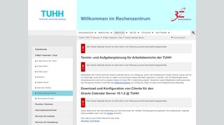 
                            8. Oracle Calendar Server | RZT - TUHH