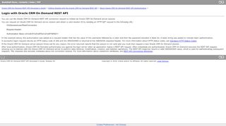 
                            11. Oracle CRM On Demand Documentation Library: Login with Oracle ...