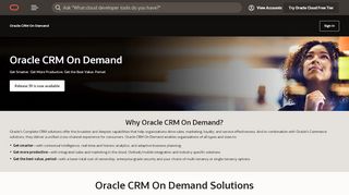 
                            6. Oracle CRM On Demand Integration