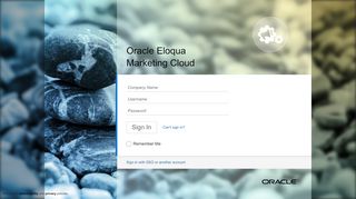 
                            1. Oracle Eloqua Login