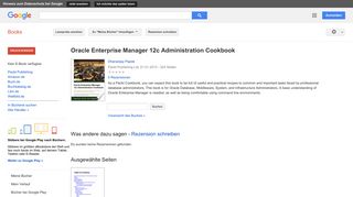 
                            9. Oracle Enterprise Manager 12c Administration Cookbook