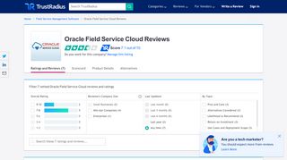 
                            12. Oracle Field Service Cloud Reviews & Ratings | TrustRadius